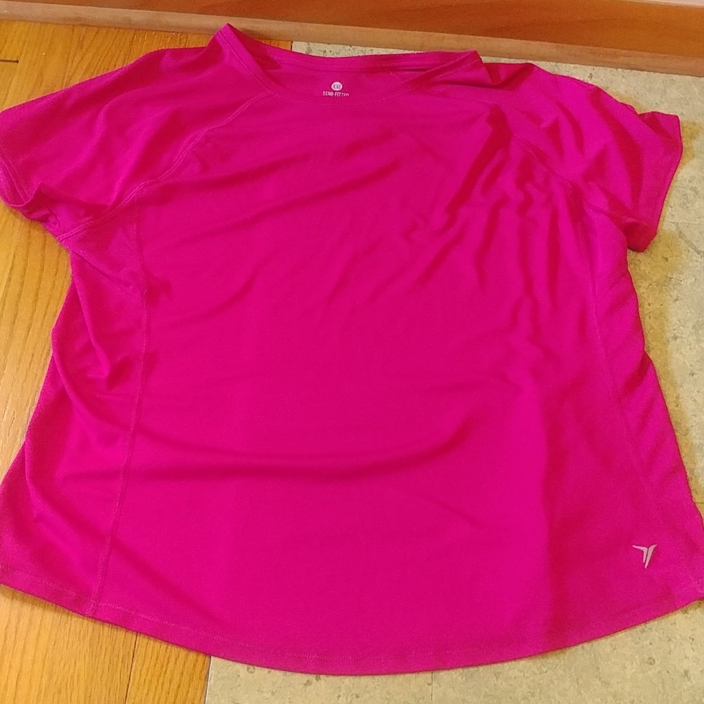 Old Navy XXL Semi Fitted Pink Active Top